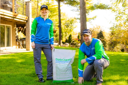 staff, fert bag, nutri-lawn